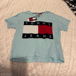 NWT light blue Tommy Hilfiger t shirt size extra small